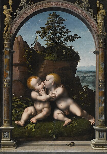 File:Joos van Cleve - The infant Christ and Saint John the Baptist.jpg