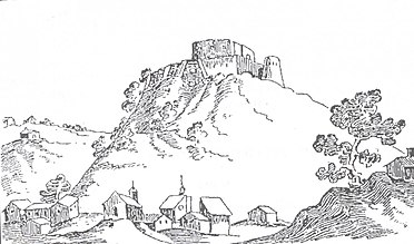 Gradina Castlem, Pieroni, 17th century Kastel Gradina (Austrian Military Engineer Pieroni - 17th Century).jpg