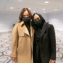 Maya with her sister, Vice President Kamala Harris Kamala and Maya Harris.jpg