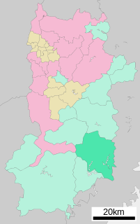 上北山村位置図