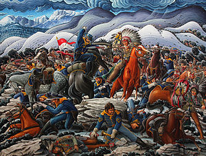 Kim Douglas Wiggins' study of the Fetterman Fight, early 21st century Kim Douglas Wiggins painting of the Fetterman Massacre.jpg
