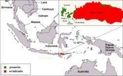 Komodo dragon distribution es.png