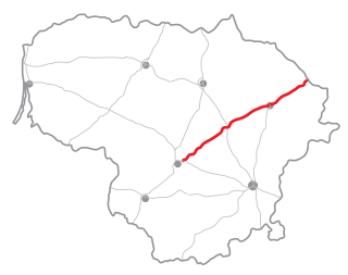 <span class="mw-page-title-main">A6 highway (Lithuania)</span> Highway in Lithuania