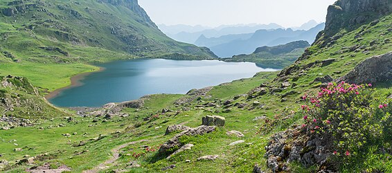 Lac Gentau in commune of Laruns, Pyrénées-Atlantiques, France