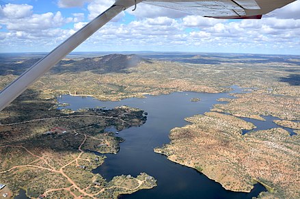 Aerial view of Lake Oanob (2017)