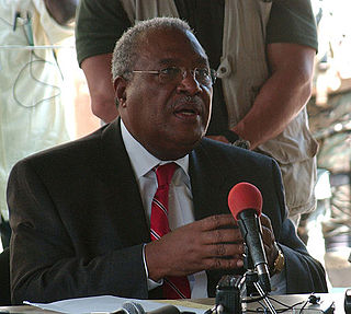 <span class="mw-page-title-main">Gérard Latortue</span> Prime Minister of Haiti from 2004 to 2006