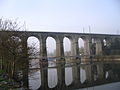 English: A railway bridge in Laval, Mayenne, France. Français : Un pont ferroviaire à Laval, Mayenne, France.