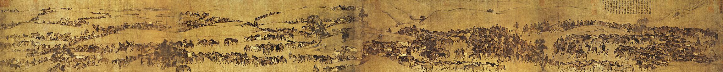"A csorda legeltetésben", most a festmény a Pekingi Múzeumban van