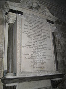 Honywood's memorial in the cathedral nave Lincoln 152.jpg