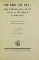 List - Nationale System der politischen Ökonomie, 1930 - 5860425.tif