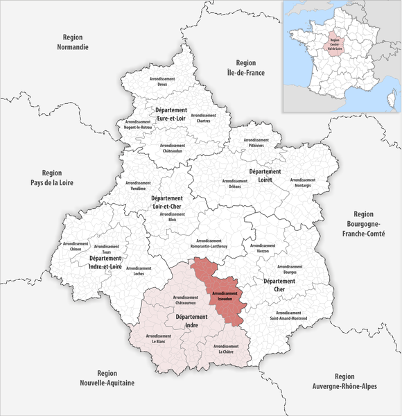 File:Locator map of Arrondissement Issoudun 2019.png