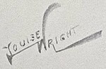 The signature Louise Wright used on her illustrations