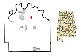 Lowndesboro - Carte