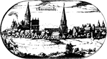 Ansicht von Ueckermünde Anfang des 17. Jh.