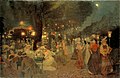 Le jardin du bal Bullier, la nuit by Ludovic Vallet, 1902.
