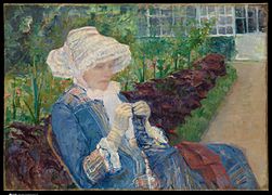 Lydia Crocheting in the Garden at Marly MET DP165250.jpg