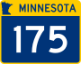 Trunk Highway 175 marker