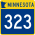 Trunk Highway 323 marker