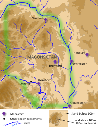 <span class="mw-page-title-main">Magonsæte</span> Minor state in Anglo-Saxon England