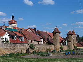 Mainbernheim med den sydlige bymur