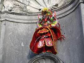 Manneken Pis in Diablada (Bolivia) (786th costume, 3 March 2007)