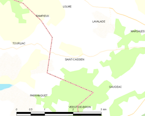 Poziția localității Saint-Cassien