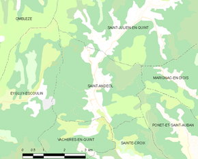 Poziția localității Saint-Andéol