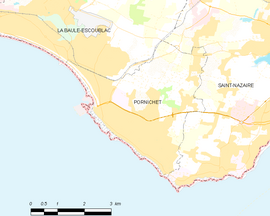 Mapa obce Pornichet
