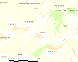 Mapa obce Rumilly