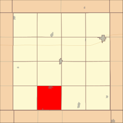 Map highlighting Fairfield Township, Clay County, Nebraska.svg