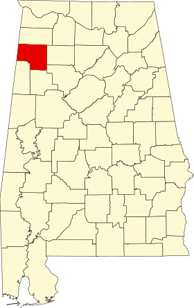 Umístění okresu Marion County