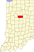 Map of Indiana highlighting Howard County.svg