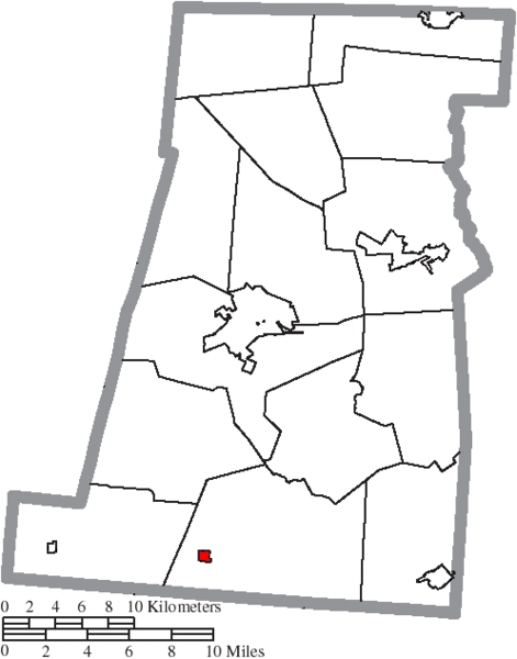 File:Map of Madison County Ohio Highlighting Midway Village.png