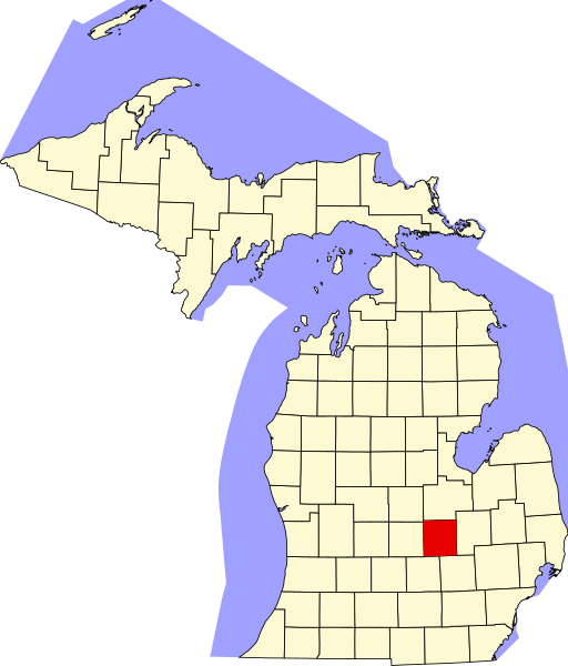 File:Map of Michigan highlighting Shiawassee County.svg