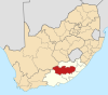 Map of South Africa with Chris Hani highlighted (2016).svg