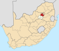 Map of South Africa with Tshwane highlighted (2016).svg