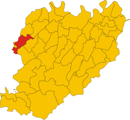 ピアチェンツァ県におけるコムーネの領域
