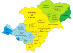 Cadore - Localizzazione