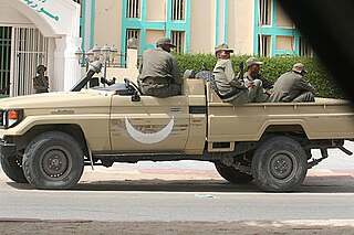 <span class="mw-page-title-main">2008 Mauritanian coup d'état</span> Military overthrow of Sidi Ould Cheikh Abdallahi