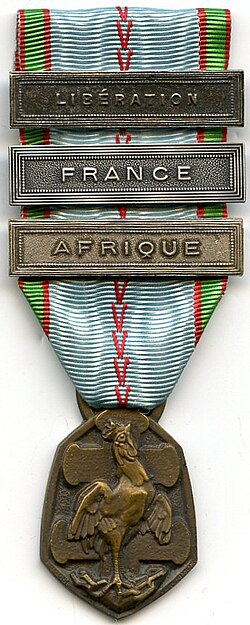 Thumbnail for 1939–1945 Commemorative war medal (France)