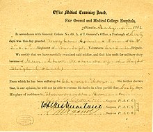 Medical certificate of John Mayhan, July 4, 1864.jpg