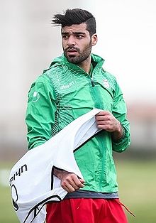 Mehdi Taremi ĉe la irana nacia training.jpg