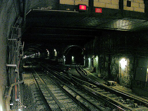 Metro de Paris - Ligne 3 - Opera - Raccordement ligne 7