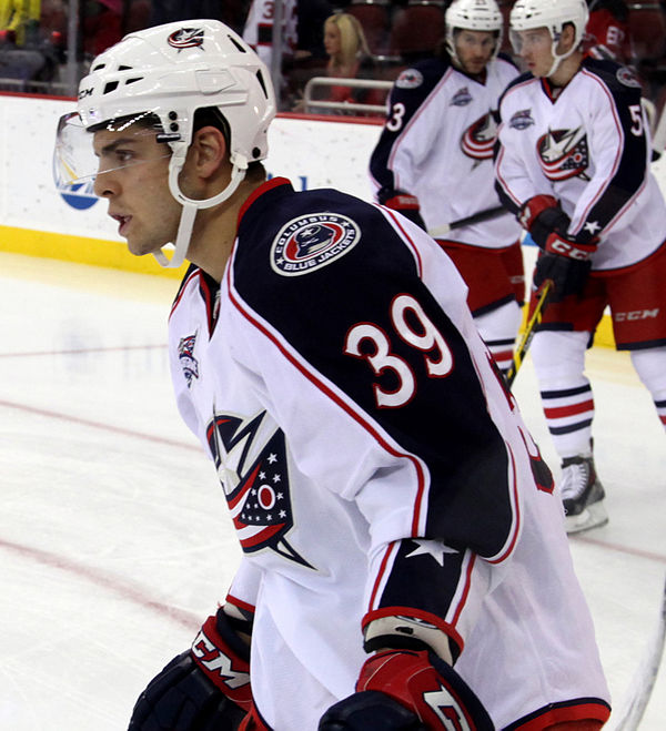 Chaput with the Columbus Blue Jackets in 2014