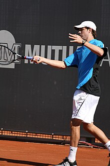 Mike Bryan at the 2009 Mutua Madrileña Madrid Open 01.jpg