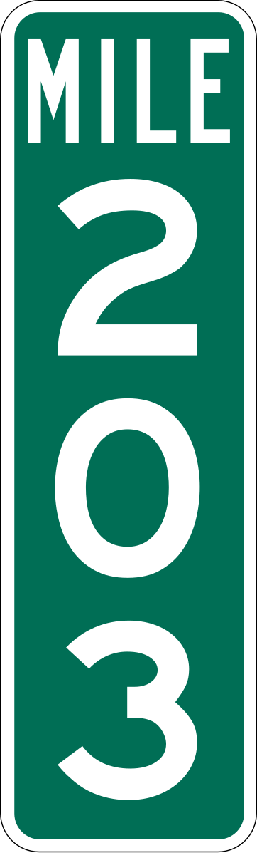 Mile marker