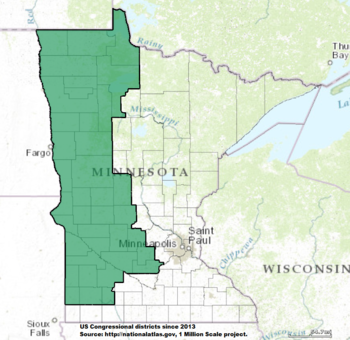 Minnesota US Congressional District 7 (siden 2013) .tif