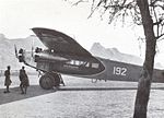 Swissair Fokker F. VIIb-3 m (CH-192) i Kassala i Sudan, februari 1934.