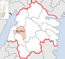 Mjölby – Localizzazione