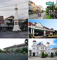 Yogyakarta City in Java, Indonesia